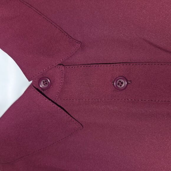 Lane Bryant Button-Front Shirred-Cuff Soft Shirt Blouse Size 18/20 - Picture 5 of 7